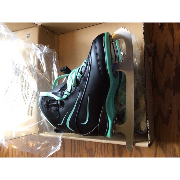 Lake Placid Everest Women's Ice Skate Black/Mint 7 - Picture 3 of 12